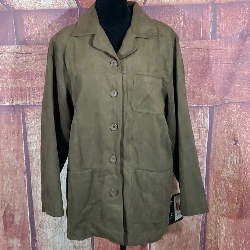 Coaco New York NWT Faux Suede Jacket